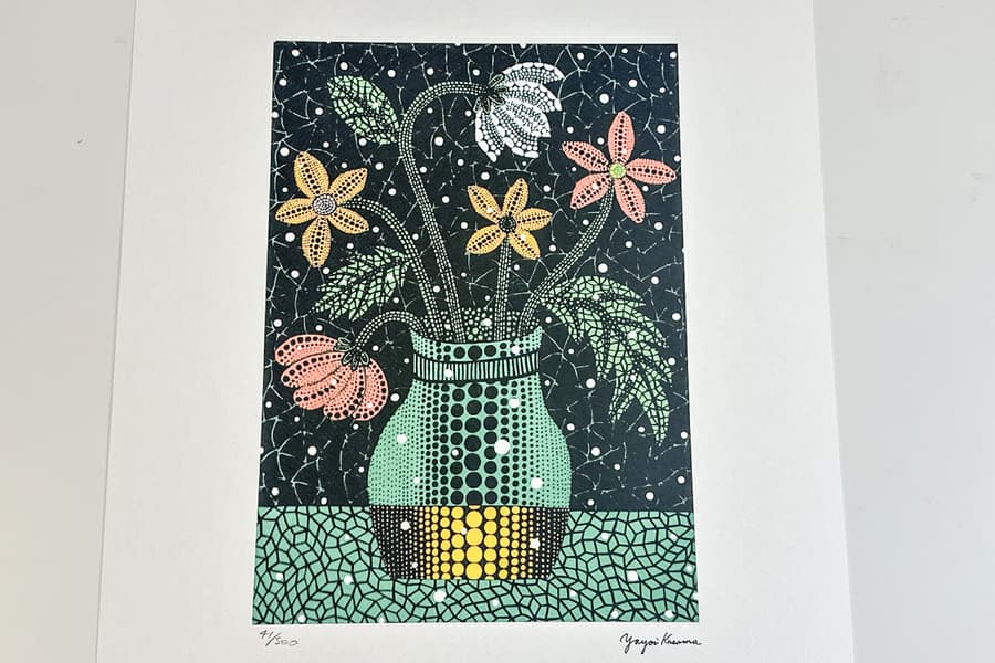 Lithografie nach Yayoi Kusama, limitiert